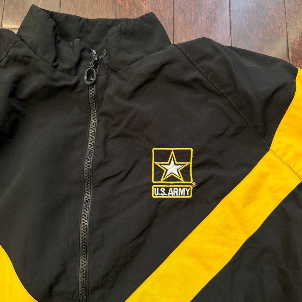 US Army Jacket Black Physical Fitness APFU Uniform Military Women’s Size M Reg - Picture 2 of 8